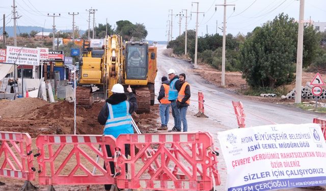 Aydın Su ve Kanalizasyon İdaresi, Didim’de altyapı çalışmalarını sürdürüyor