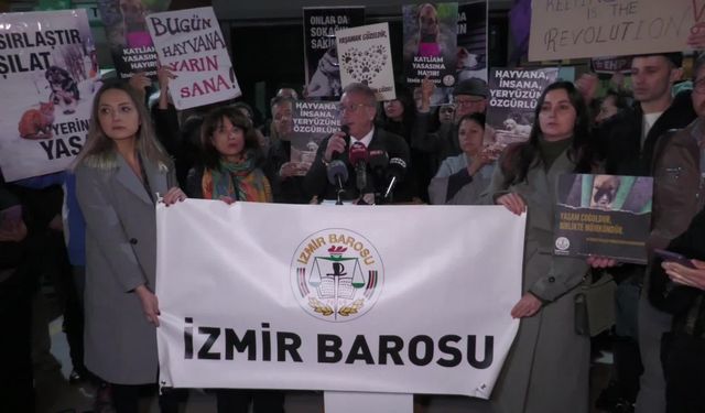 İzmir Barosu üyesi avukatlar ve İzmir Yaşam Hakkı Savunucuları'ndan Hayvanların Korunması Hakkında Uygulama Yönetmeliği'ne tepki