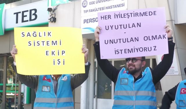 İzmir'de sağlık emekçileri:  "Memur zammı yüzde 43,93 üzerine çıkmalı"