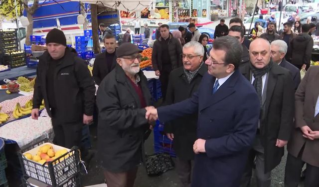 “Pazardan bir şey almadan gidiyoruz” diyen vatandaşa yanıt veren İmamoğlu: “Ekonomi hepimizi yakıyor”