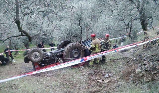 Devrilen traktörün altında kalan yaşlı adam hayatını kaybetti