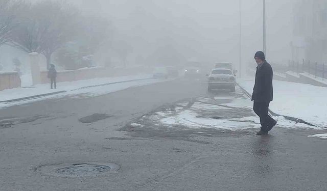 Erzurum sis ve kara teslim oldu