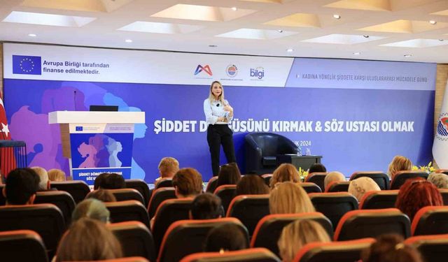 Mersin’de kadınlara şiddetle mücadele yöntemleri anlatıldı