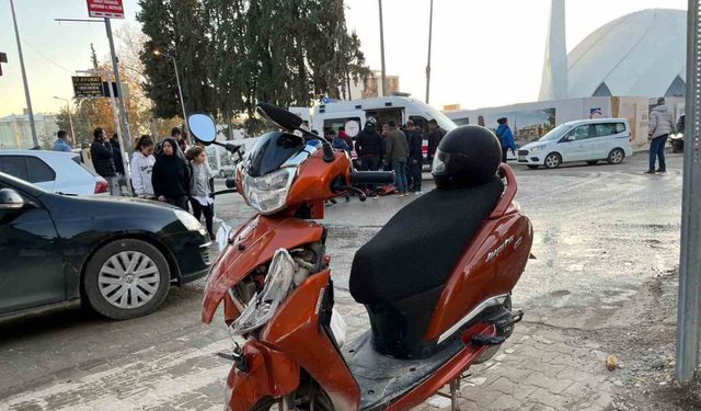 Otomobil ile motosiklet çarpıştı: 1 yaralı