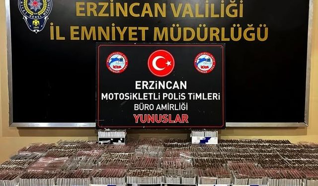 Şüpheli araçta 23 bin 700 adet makaron ele geçirildi