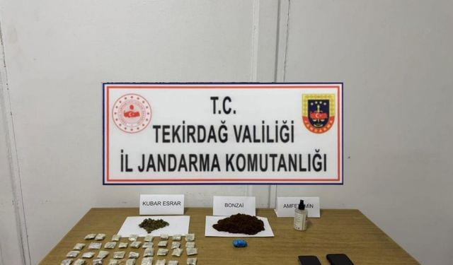 Tekirdağ’da uyuşturucu operasyonları: Çok sayıda madde ele geçirildi