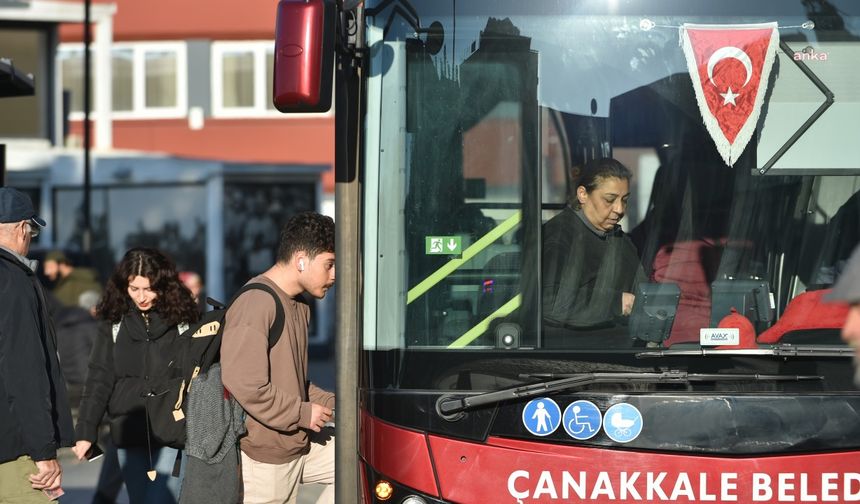 Çanakkale Belediyesi'nden üniversiteye yerleşemeyen veya tercih yapmayanlar için toplu taşımada yeni düzenleme