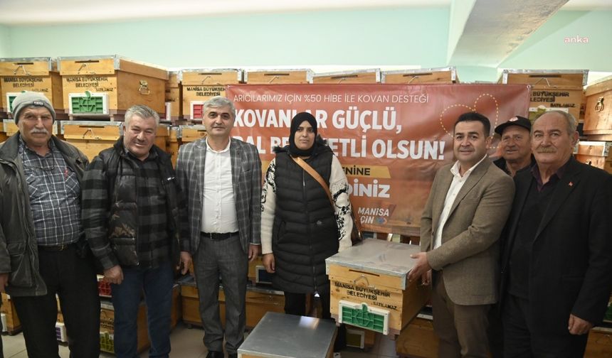 Manisa Büyükşehir Belediyesi’nin arı üreticisine yüzde 50 hibe ile kovan desteği başladı