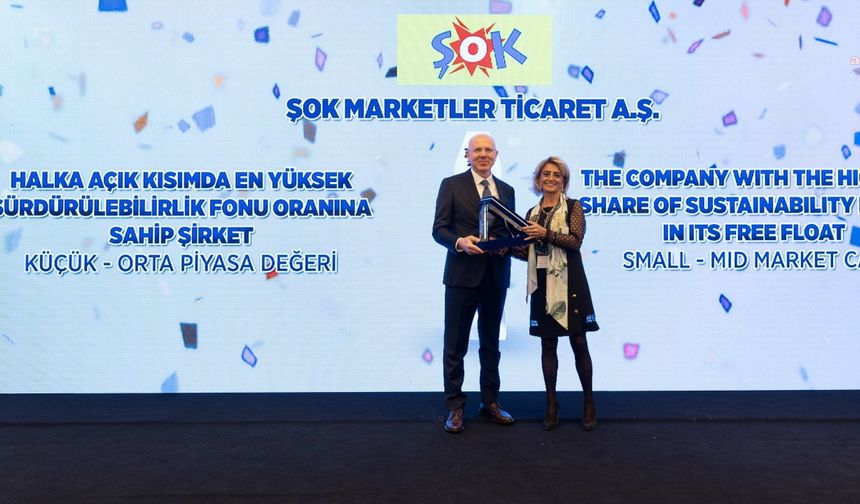 ŞOK Marketler, TÜYİD Yatırımcı İlişkileri Zirvesi’nde ödül aldı