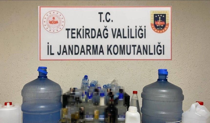 Çorlu’da kaçak alkol operasyonu