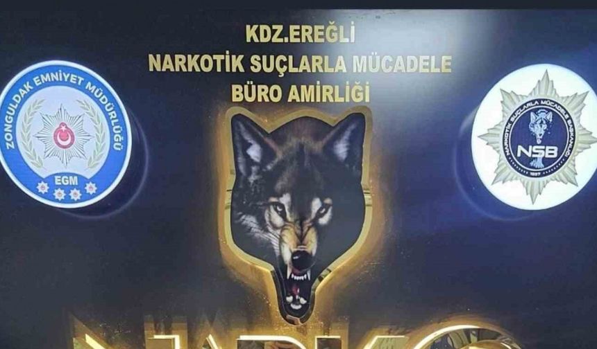 Karadeniz Ereğli’de operasyonda 1 kilogram uyuşturucu ele geçirildi