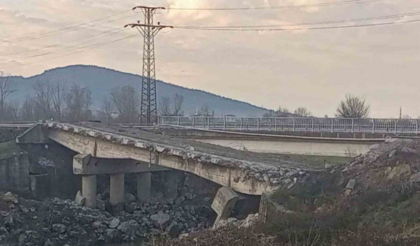 Kazalara neden olan köprüde çalışmalar başlatıldı