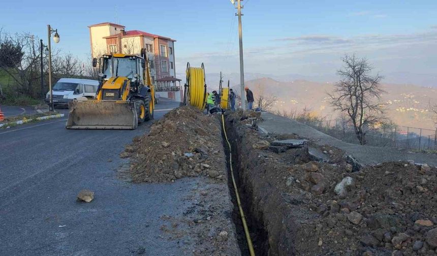 Ordu’nun ilçelerinde doğalgaz çalışmaları devam ediyor