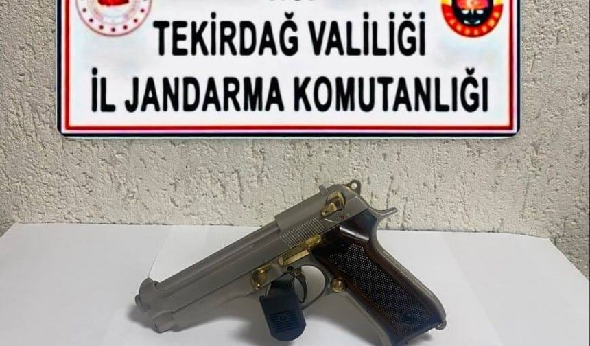 Tekirdağ’da ruhsatsız tabanca operasyonları